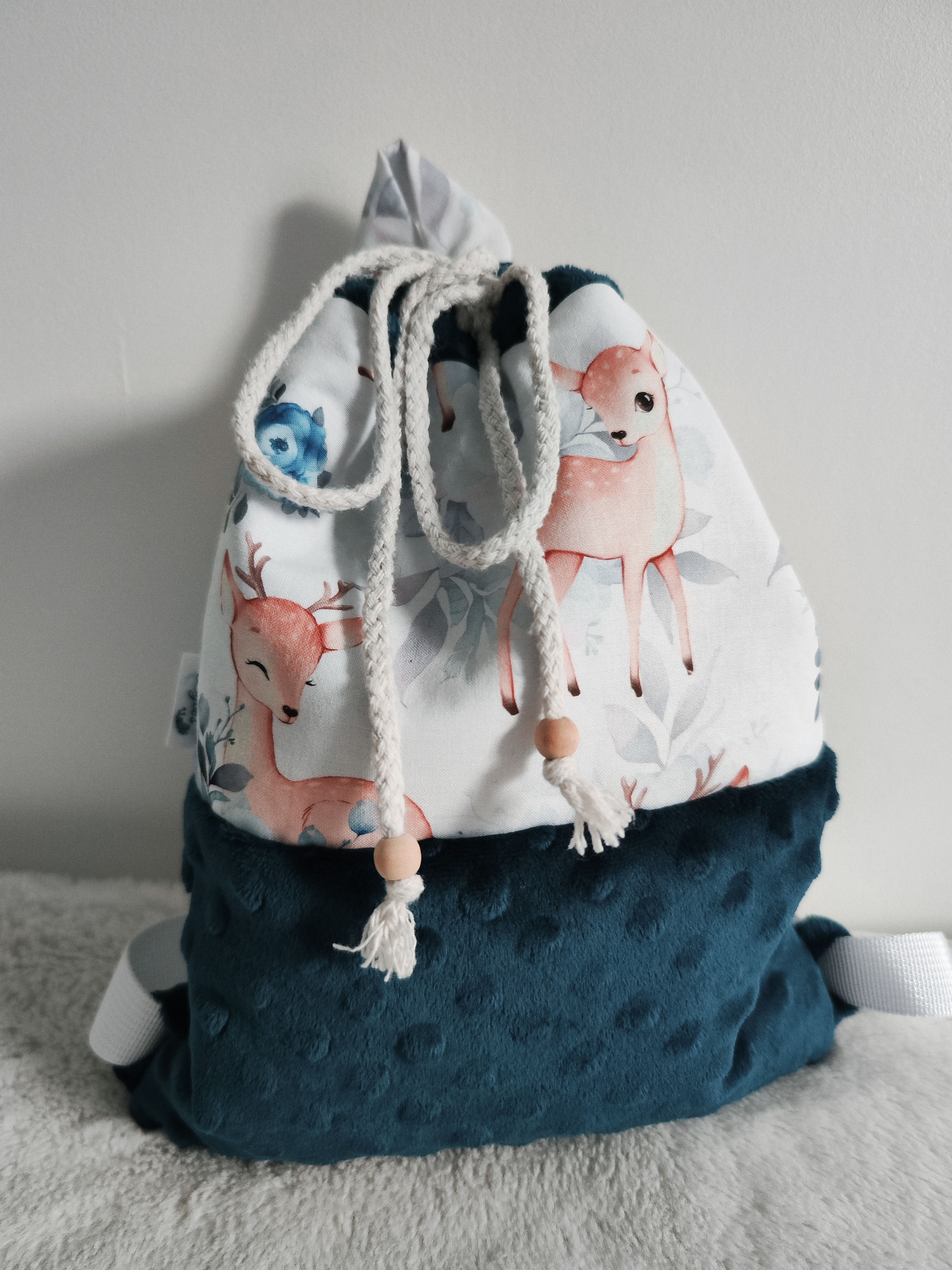 Sac à dos biche bleue
