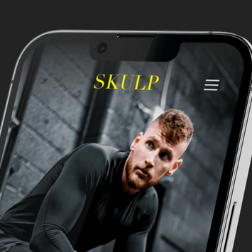 Handybildschirm mit der SKULP App von Luxfit