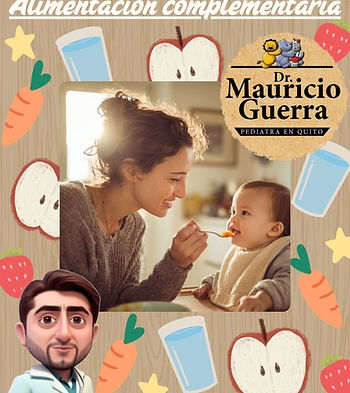 “Bebé iniciando la alimentación complementaria con frutas y verduras, imagen que representa el comienzo de una etapa clave en el desarrollo nutricional y sensorial infantil.”