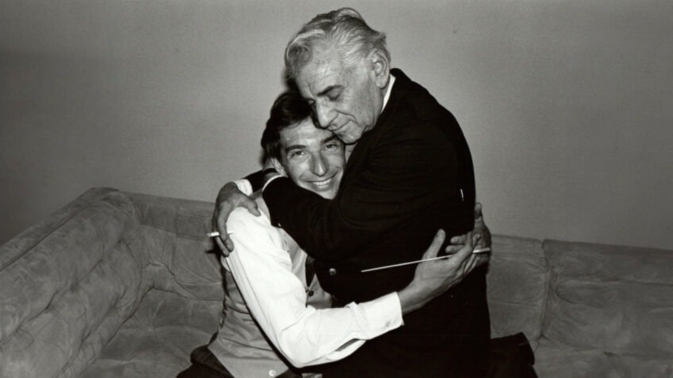 Michael Tilson Thomas with Leonard Bernstein. | Credit: Courtesy of Michael Tilson Thomas