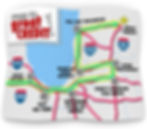 A map highlighting the best route to achieving a great credit record, symbolising a clear path to financial success.