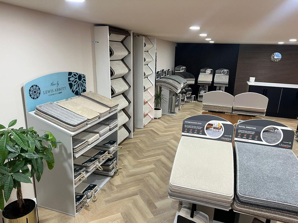 Image of showroom and flooring samples