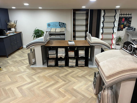Image of showroom and flooring samples