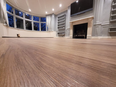 wooden LVT flooring installation home