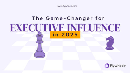 Flywheelr Logo with a Chess Board- showing the strategic move for B2B Leaders