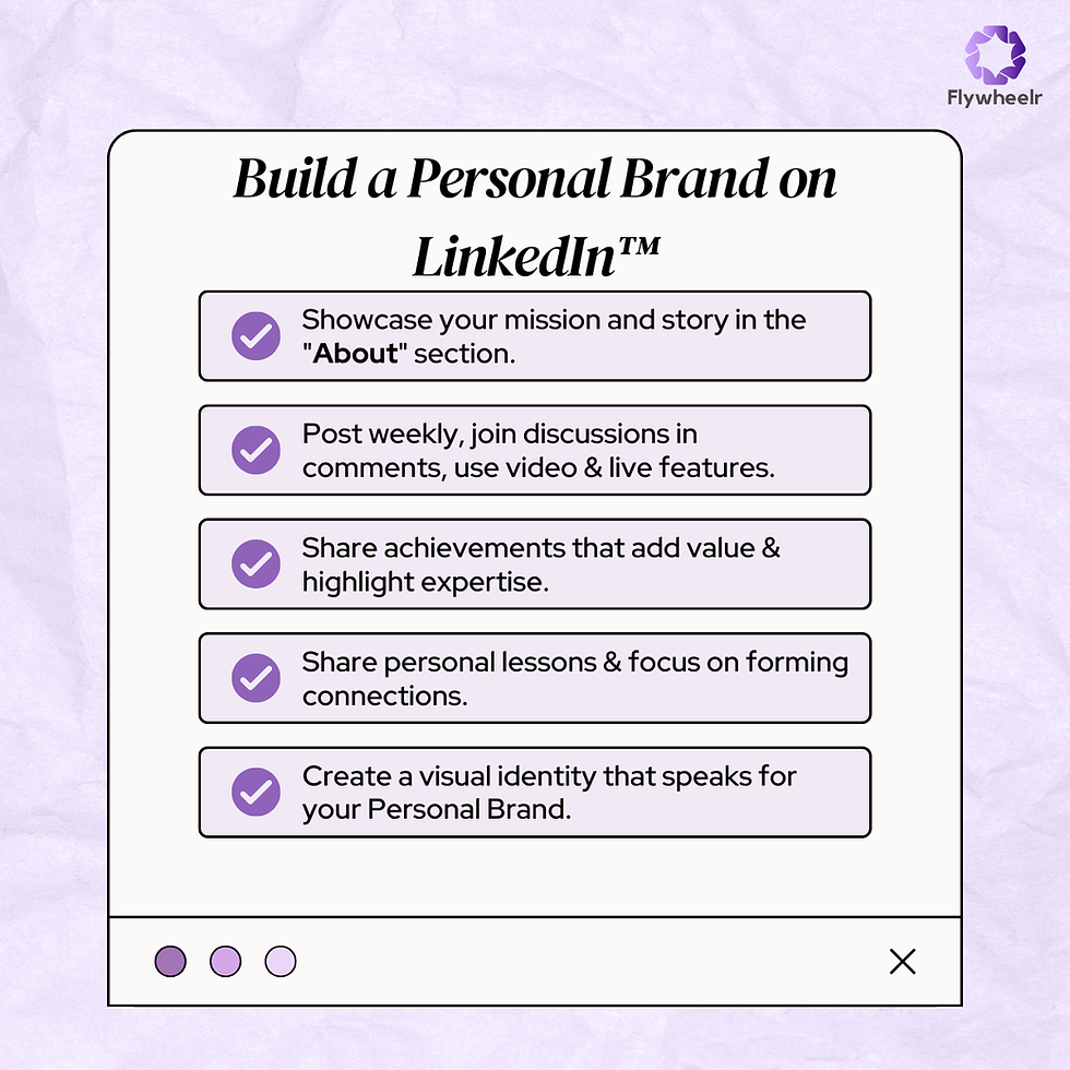 building a personal brand on LinkedIn