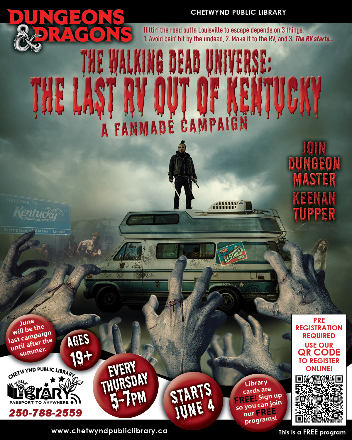 Dungeons & Dragons at the Library: The Walking Dead Universe - The Last RV Out of Kentucky