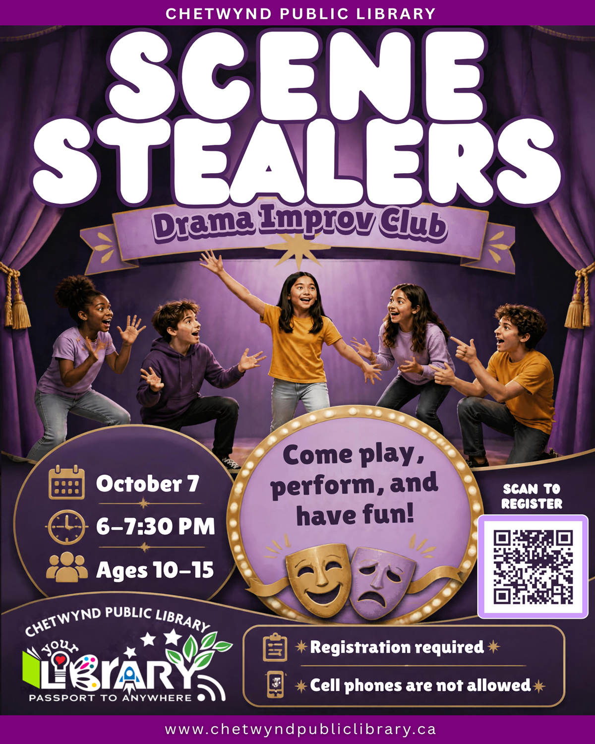 Scene Stealers Drama Improv Club in the Library