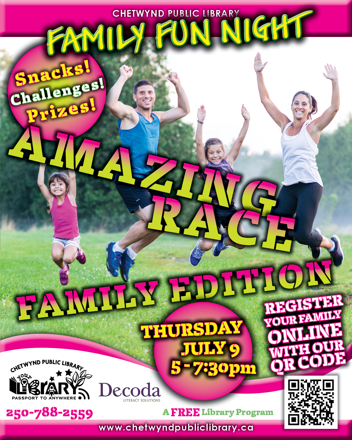 Family Fun Night at the Library: Amazing Race – Family Edition