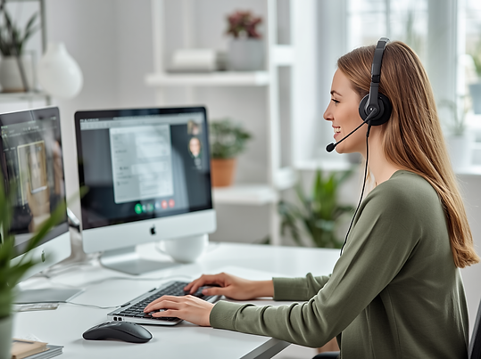 professional photo of Professional online customer service center for e-commerce website, 