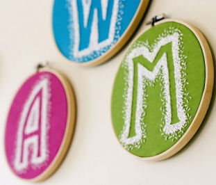 Reverse Embroidery Monogram