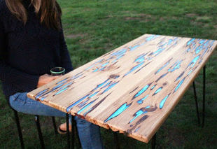 Glowing Resin Tabletop