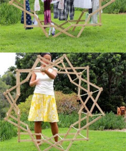 Star-Shaped Clothes Drying Rack