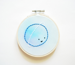 Tinting Embroidery with Watercolours