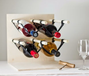 Leather Sling Wine Rack