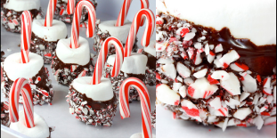Candy Cane Marshmallows