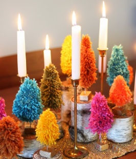 Wire & Yarn Miniature Trees