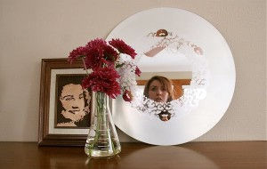 Frosted Doily Mirror