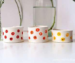 Polka Dot Tealight Holders