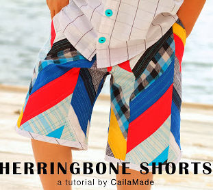 Herringbone Shorts