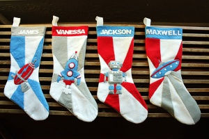 Retro Sci-Fi Stockings