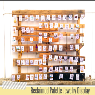 Wooden Palette Jewellery Display
