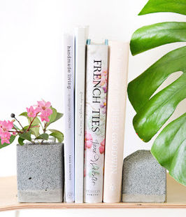 Faux Granite Bookends