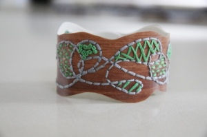 Faux Wood Bangle