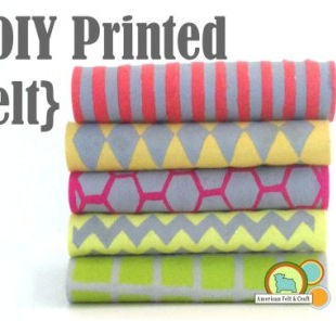 Colorful Printed Felt