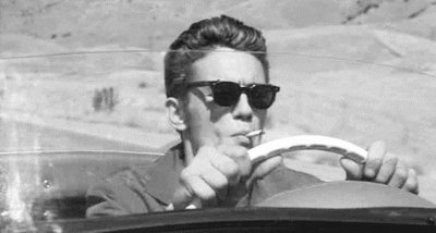 james dead smoking driving.gif