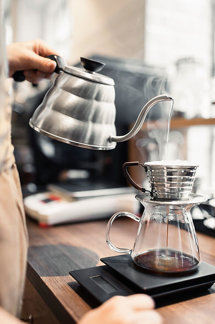 Café de filtro fresca