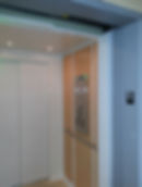 Elevator door and operating panel