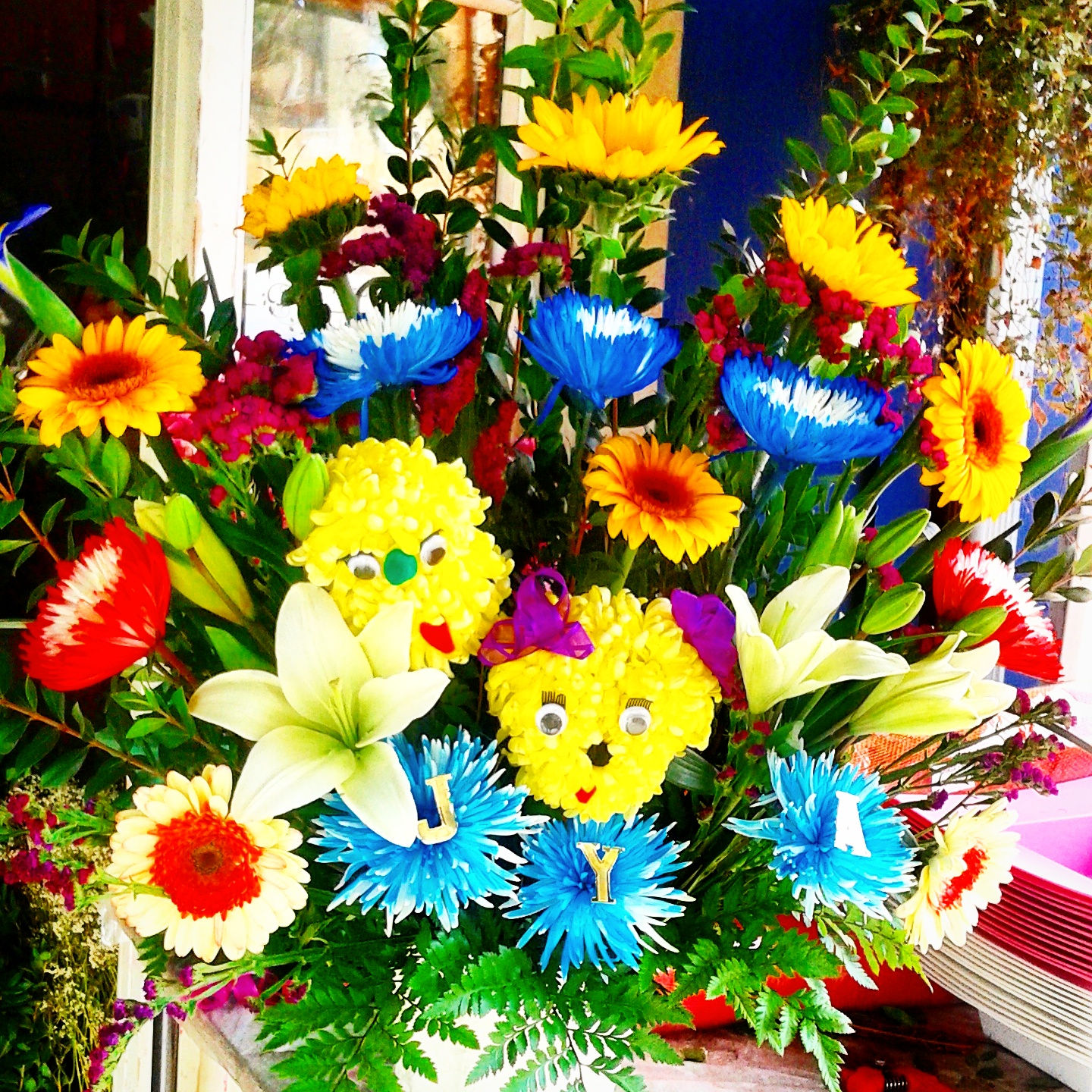 Spring floral arrangement