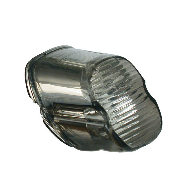 laydown smoke rear light lens- FLT/ Dyna/ XL/ Softail