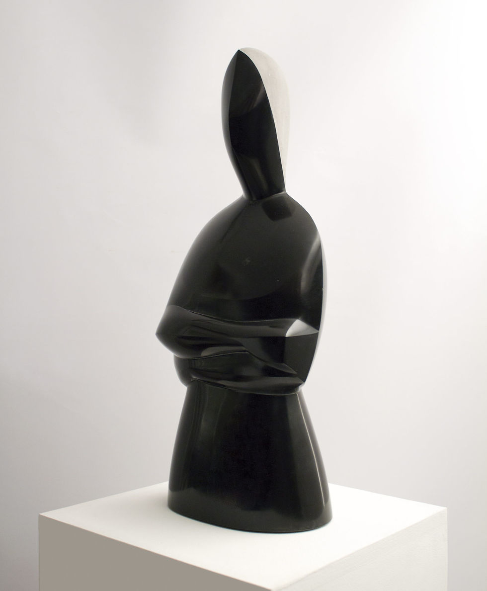 Miniaturbild: MIRALL DE LLUNA. 50 x 25 x 16 cm, schwarzer Marmor aus Belgien