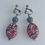 サムネイル： Mosaic stone(red) earring
