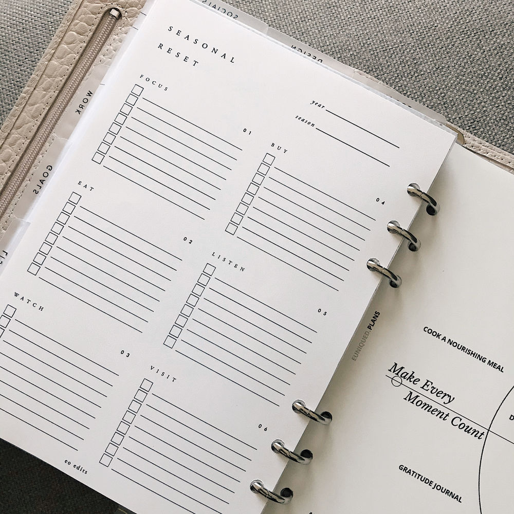 FREEBIE! Seasonal Reset