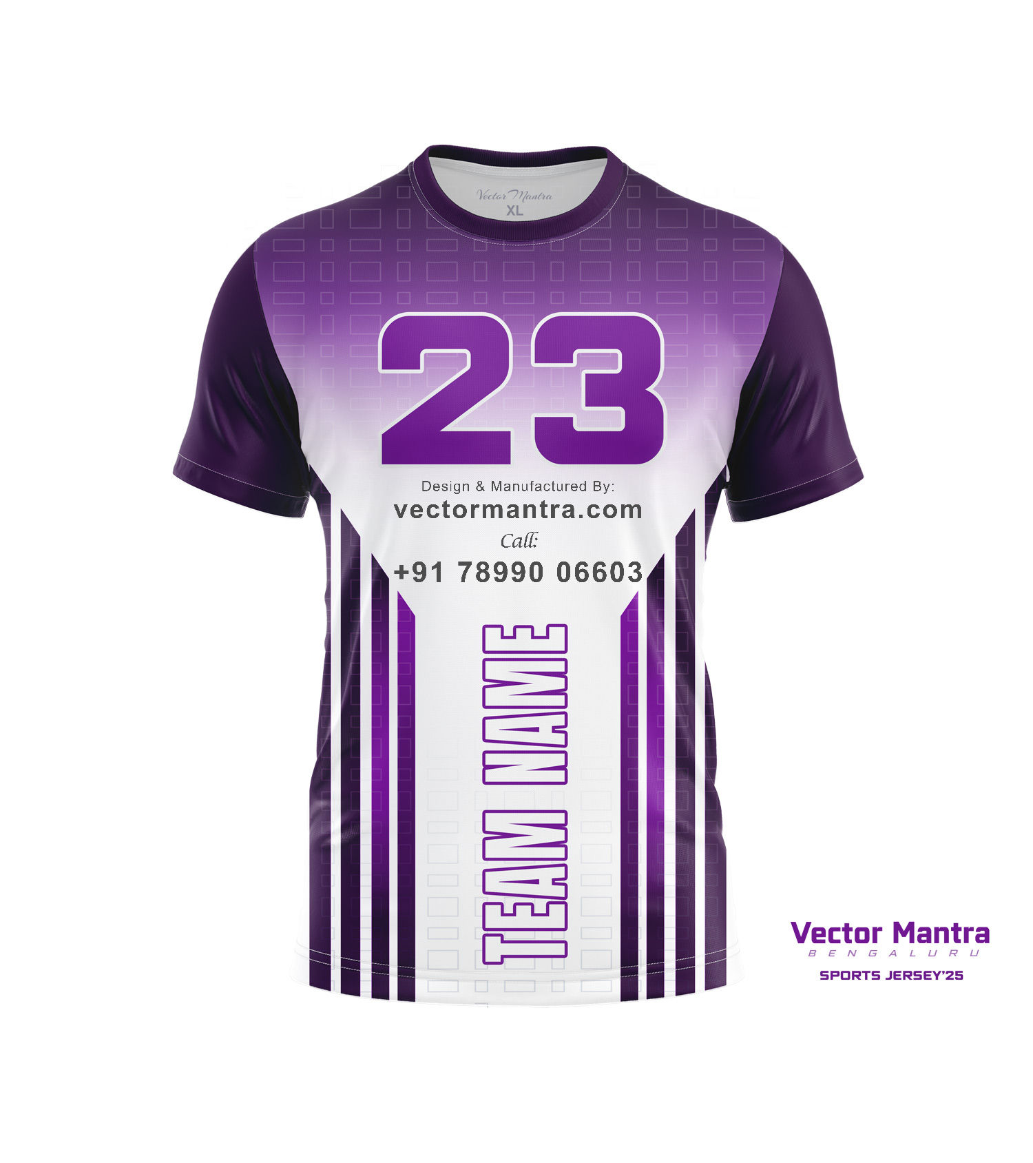 purple jersey manufacturing, custom jersey manufacturer in Bangalore, vector mantra jerseys, Indian Jersey design,