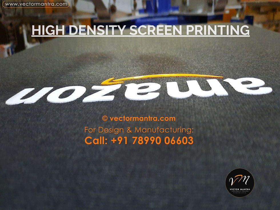 Thumbnail: High density screen printing in Bangalore India, customized puff printing in Bangalore Hyderabad, Puff printers near me,