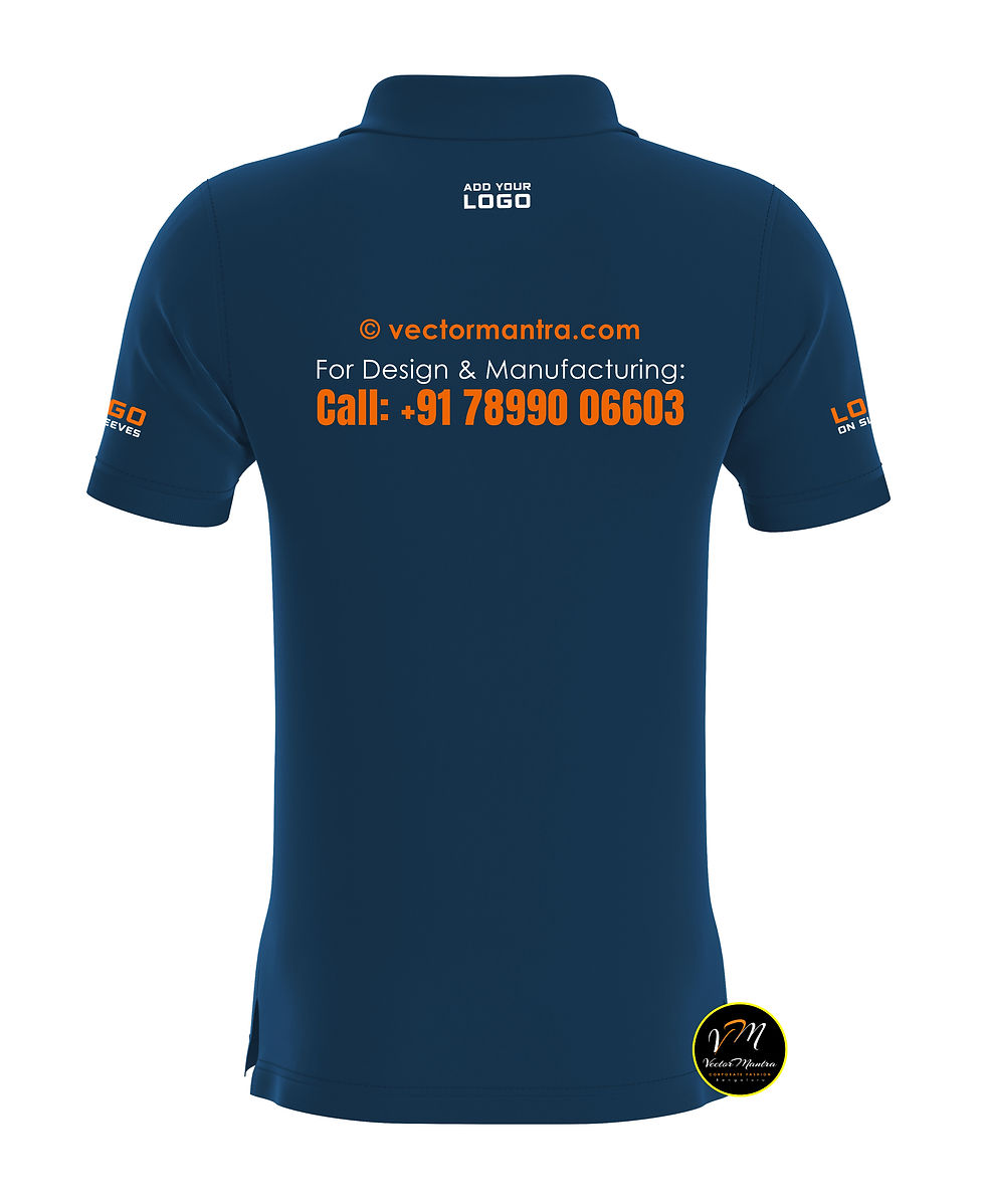 Thumbnail: Custom Navy Blue T-shirts in Mumbai, Cotton T-shirt Manufacturer in Delhi, Branded T-shirts with Printing in Ahmedabad India,