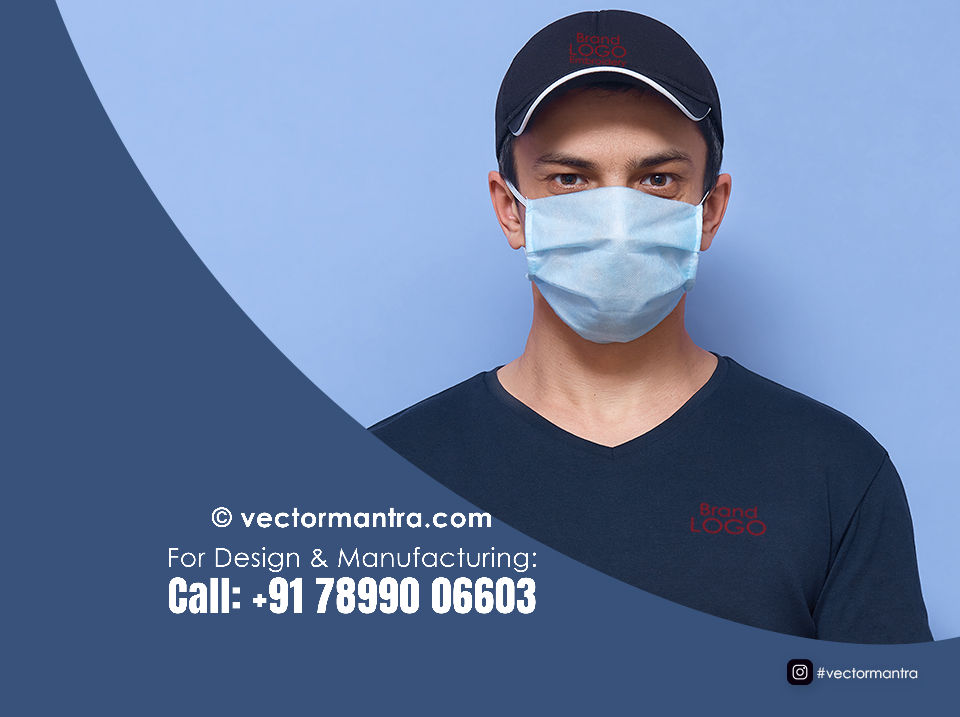 Premium Cotton Caps Wholesale in Bulk, Personalized Caps with Embroidery, Navy Blue Cap Manufacturer in Bangalore,