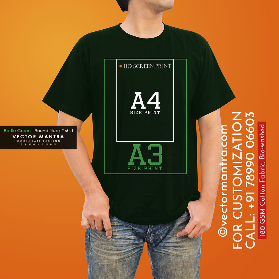 buy bottle green t shirts in bulk, green t shirt for college, engineering college t shirts online, t shirt printing near me,