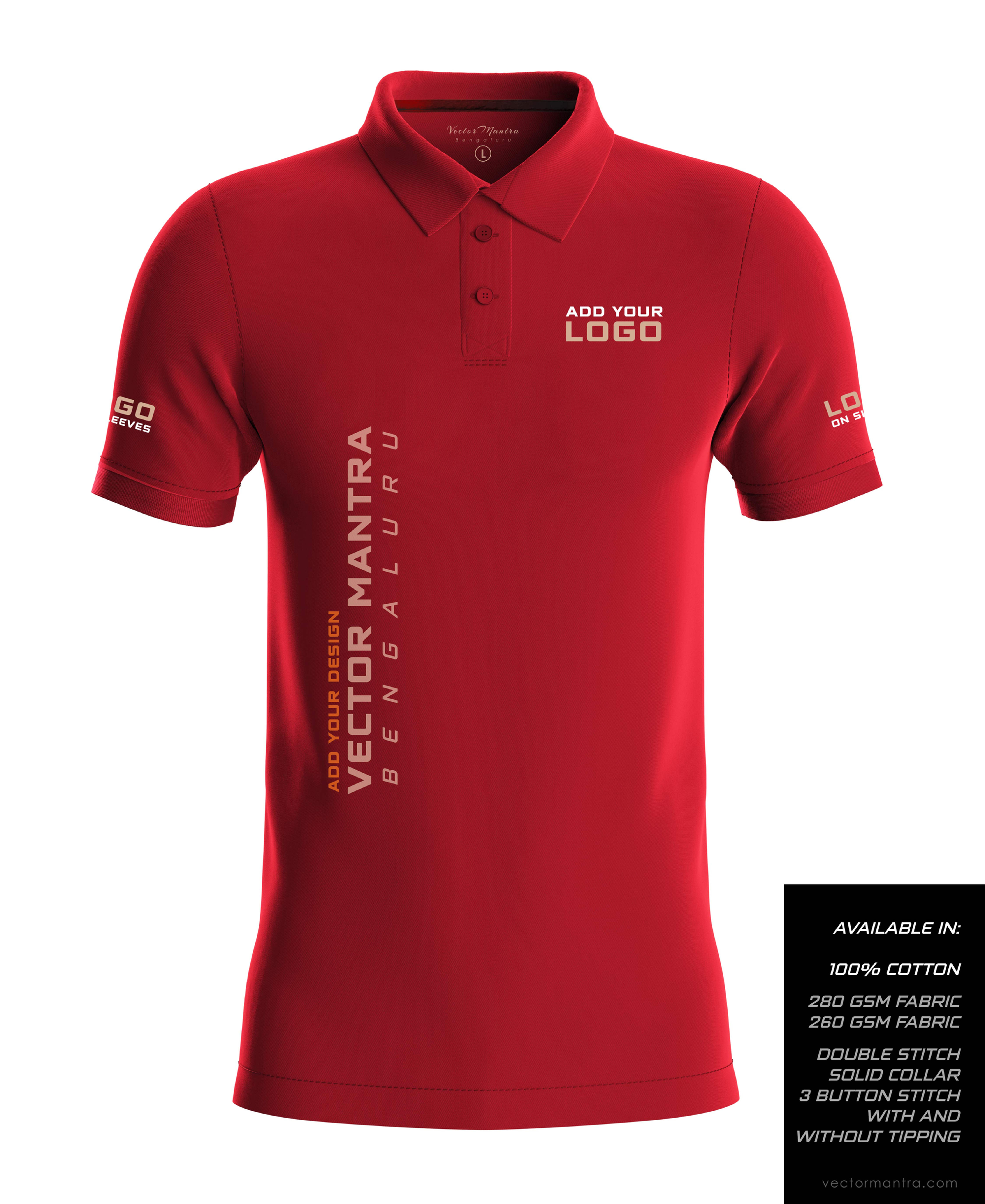 Premium Cotton Polo T-shirt Manufacturer in India, Customize Collared T-shirts with Logo and Branding, Custom Polo T-shirts,