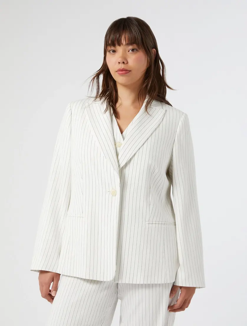 Persona by Marina Rinaldi Giacca blazer in tessuto Big PE25