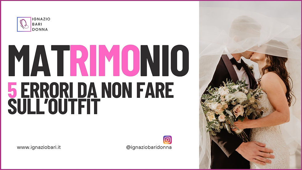 Foto copertina sui 5 errori da non fare sull'outfit per un matrimonio