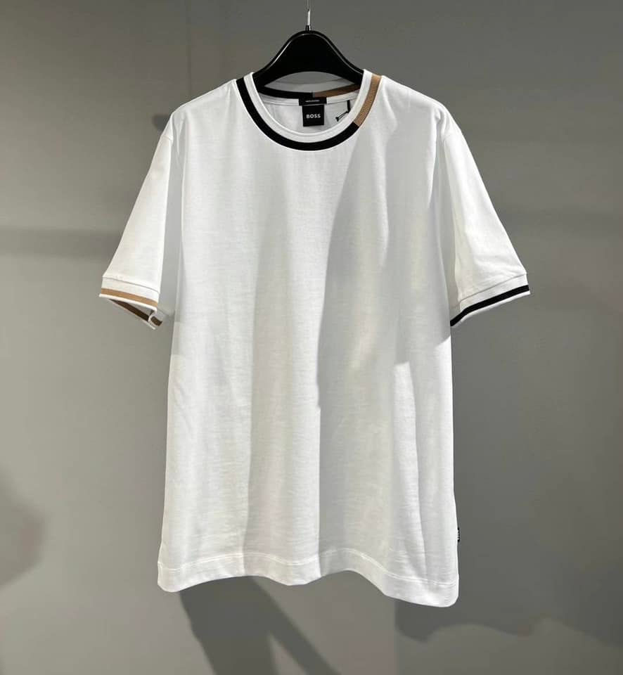 BOSS 高端面料白T