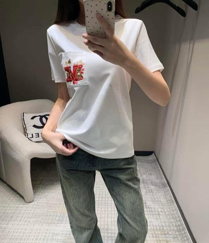 縮圖：MAX MARA #Nunzio 刺繡中國年紅M logo 白T