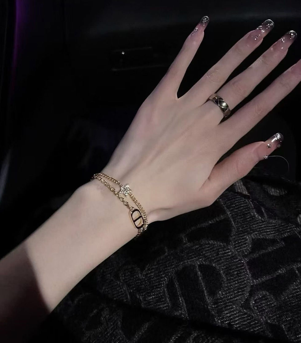 縮圖：Dior 五角星雙層手鏈 