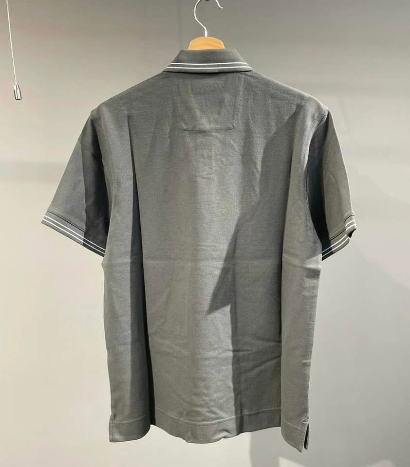 縮圖：ZEGNA 灰色男士POLO衫