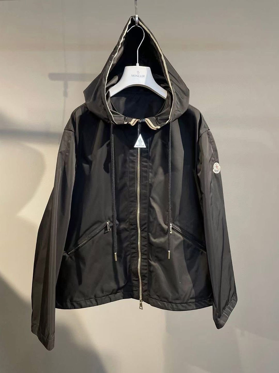 縮圖：Moncler 女士黑色專櫃款風衣 #Cassiopea
